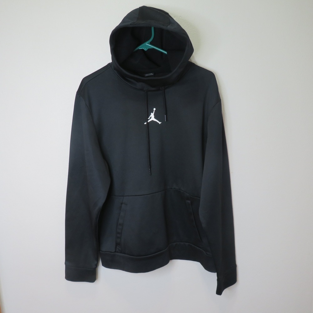 Jordan Jumpman Unisex Black Pullover Hoodie Sweatshirt Large RN56323